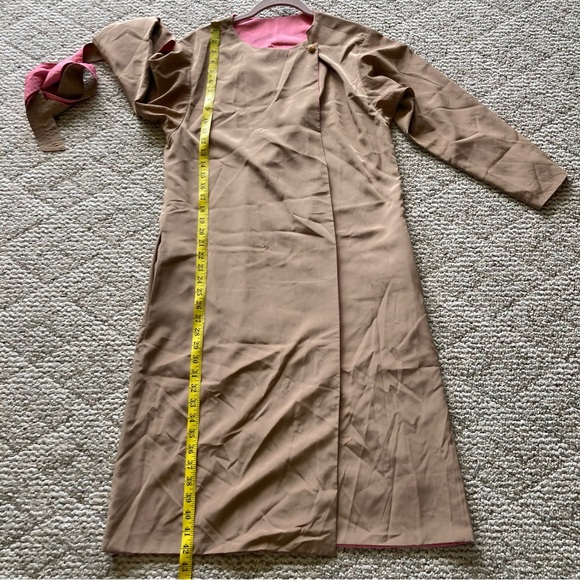 Light Brown Lightweight Wrap-Across Jacket - Picture 5 of 8